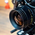 camera lens on a movie set